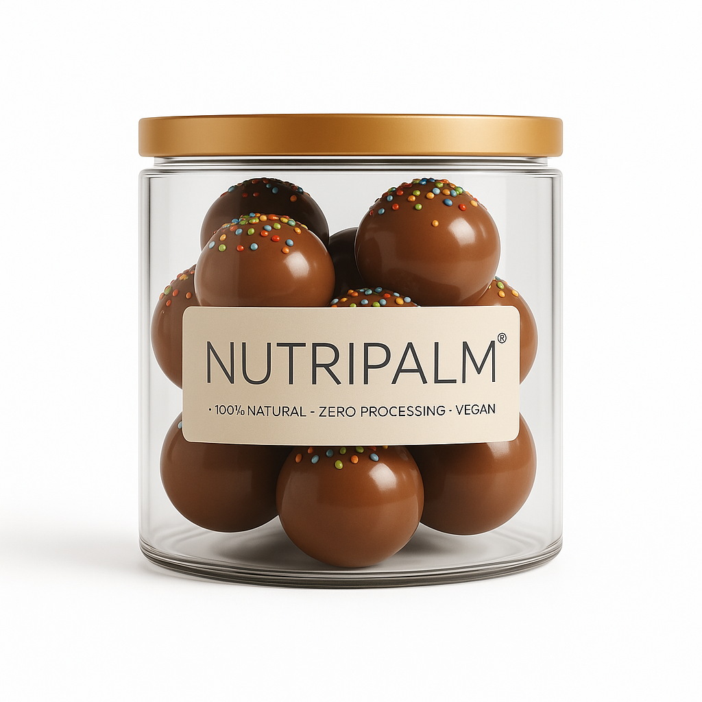 NutriPalm Dark Chocolate Energy Balls – Healthy Vegan Snack, No Added Sugar