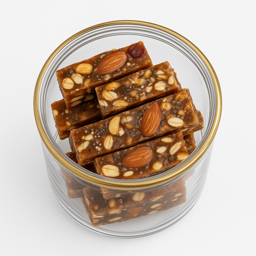 NutriPalm Almond Butter & Dates Bar – Healthy Energy Bar with Natural Sweetness, Vegan & Protein-Rich