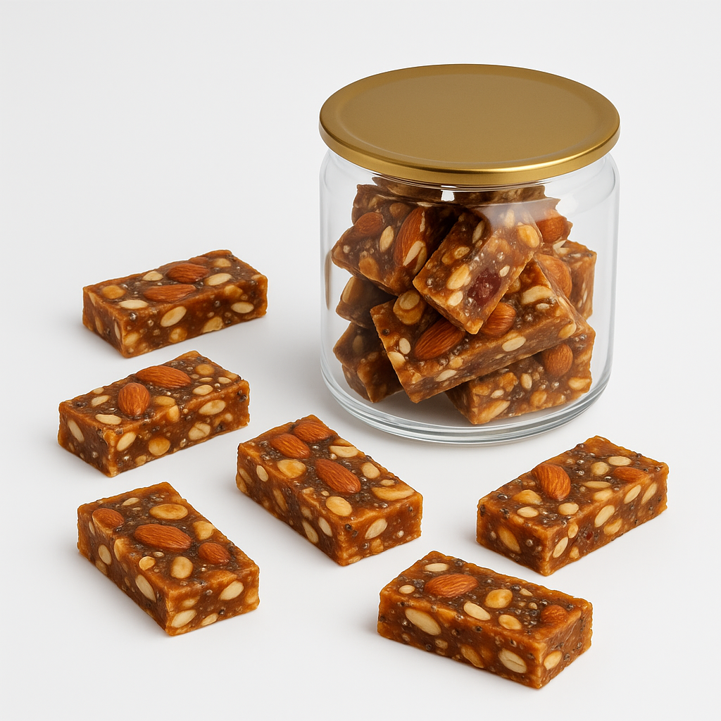 NutriPalm Almond Butter & Dates Bar – Healthy Energy Bar with Natural Sweetness, Vegan & Protein-Rich