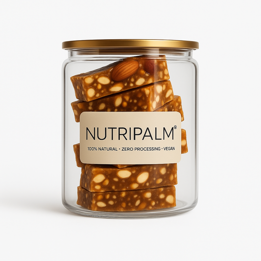 NutriPalm Almond Butter & Dates Bar – Healthy Energy Bar with Natural Sweetness, Vegan & Protein-Rich