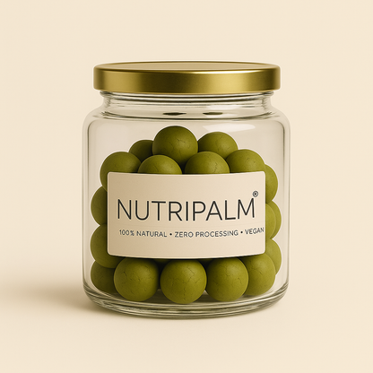NutriPalm Matcha Green Tea Balls – Antioxidant-Rich Vegan Superfood Snack