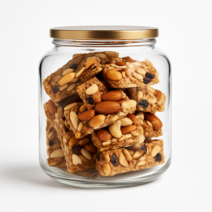 “NutriPalm Dry Fruits Jaggery Granola Bar – healthy granola snack made with dry fruits, oats, seeds, and natural jaggery, no refined sugar.”