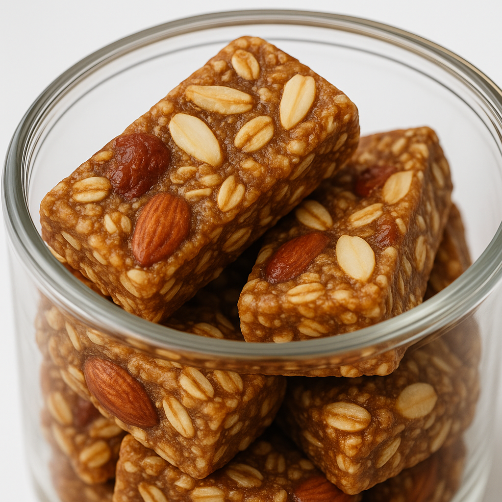 “NutriPalm Dry Fruits Jaggery Granola Bar – healthy granola snack made with dry fruits, oats, seeds, and natural jaggery, no refined sugar.”
