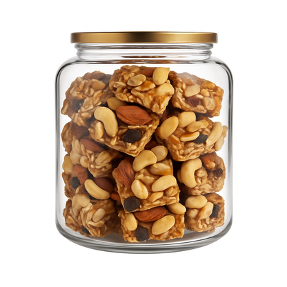 “NutriPalm Dry Fruits Jaggery Granola Bar – healthy granola snack made with dry fruits, oats, seeds, and natural jaggery, no refined sugar.”